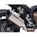 SC Project para HONDA CB500 (2021 - 2024) - F - X - Euro 5 - Escape SC1-M titanio