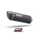 SC Project para HONDA CB500 (2021 - 2024) - F - X - Euro 5 - Escape Oval carbono