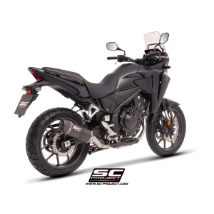 SC Project para HONDA NX500 (2024 - 2026) - Escape Oval carbono
