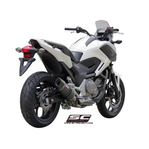 SC Project para HONDA NC700 (2011 - 2014) - S - X - Escape Oval carbono