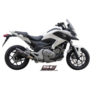 SC Project para HONDA NC700 (2011 - 2014) - S - X - Escape Oval titanio