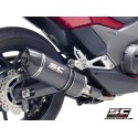 SC Project para HONDA INTEGRA 700 (2011 - 2013) - Escape Oval carbono