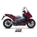 SC Project para HONDA INTEGRA 700 (2011 - 2013) - Escape Oval titanio