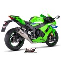 SC Project para KAWASAKI NINJA ZX-10R - RR (2026) - Escape SC1-R titanio, supresor de catalizador, 350 mm