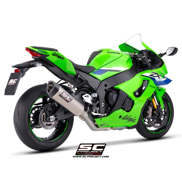 SC Project para KAWASAKI NINJA ZX-10R - RR (2026) - Escape SC1-R titanio, supresor de catalizador, 350 mm