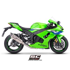 SC Project para KAWASAKI NINJA ZX-10R - RR (2026) - Escape SC1-R titanio, supresor de catalizador, 350 mm