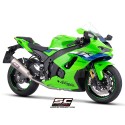SC Project para KAWASAKI NINJA ZX-10R - RR (2026) - Escape SC1-R titanio, supresor de catalizador, 350 mm