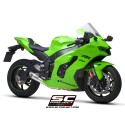 SC Project para KAWASAKI NINJA ZX-10R - RR (2021 - 2024) - Escape S1 titanio, con supresor de catalizador