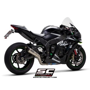SC Project para KAWASAKI NINJA ZX-10R - RR (2016 - 2020) - Escape S1 titanio, con supresor de catalizador