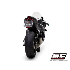 SC Project para KAWASAKI NINJA ZX-10R - RR (2016 - 2020) - Escape S1 titanio, con supresor de catalizador