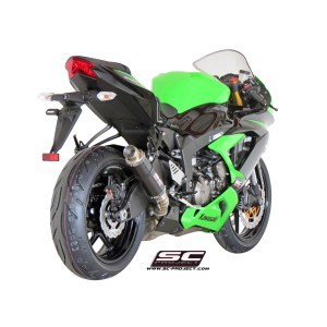 SC Project para KAWASAKI NINJA ZX-6R 636 (2013 - 2017) - Escape GP-M2 carbono