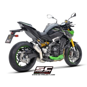 SC Project para KAWASAKI Z900 (2020 - 2024) - Euro 5 - Escape CR-T titanio, con malla antipiedras