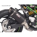 SC Project para KAWASAKI Z900 (2020 - 2024) - Euro 5 - Escape SC1-S carbono (SIN protector carbono)
