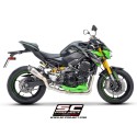 SC Project para KAWASAKI Z900 (2020 - 2024) - Euro 5 - Colectores 4-2-1 acero inoxidable, compatibles con gama específica SC-Pro