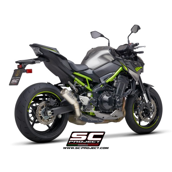 SC Project para KAWASAKI Z900 (2020) - Euro 4 - Escape CR-T titanio, con malla antipiedras