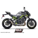 SC Project para KAWASAKI Z900 (2017 - 2019) - Euro 4 - Escape CR-T carbono, con malla antipiedras (SIN protector carbono)