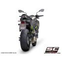 SC Project para KAWASAKI Z900 (2017 - 2019) - Euro 4 - Escape CR-T carbono, con malla antipiedras (SIN protector carbono)