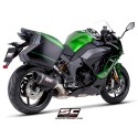 SC Project para KAWASAKI Ninja 1100SX - SE (2025 - 2026) - Escape SC1-R carbono (doble posición para la maleta lateral*)