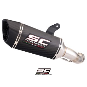 SC Project para KAWASAKI Ninja 1100SX - SE (2025 - 2026) - Escape SC1-R carbono (doble posición para la maleta lateral*)