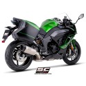 SC Project para KAWASAKI Ninja 1100SX - SE (2025 - 2026) - Escape SC1-R titanio (doble posición para la maleta lateral*)