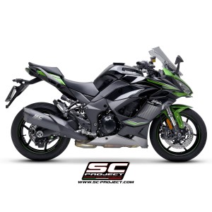 SC Project para KAWASAKI NINJA 1000 SX (2020) - Euro 4 - Escape SC1-R titanio, negro mate