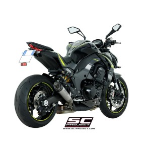 SC Project para KAWASAKI Z1000 (2017 - 2020) - Par de escapes S1 titanio