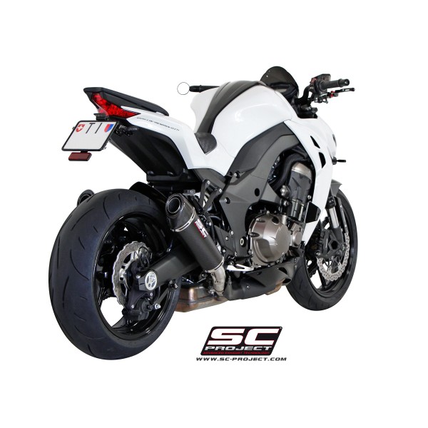 SC Project para KAWASAKI Z1000 (2014 - 2016) - Par de escapes Conic carbono