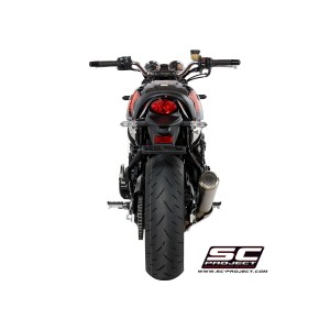 SC Project para KAWASAKI Z900 RS (2018 - 2020) - Cafe - Escape Conico 70s acero inoxidable