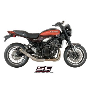 SC Project para KAWASAKI Z900 RS (2018 - 2020) - Cafe - Escape S1-GP titanio