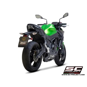 SC Project para KAWASAKI NINJA 650 (2020) - Línea de escape completa 2-1 acero inoxidable, con escape SC1-R GT titanio negro mat
