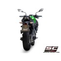 SC Project para KAWASAKI Z650 (2021 - 2022) - Línea de escape completa 2-1 acero inoxidable, con escape SC1-R GT titanio