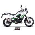 SC Project para KAWASAKI KLE500 (2026) - Escape Rally Raid titanio (instalable en dos posiciones*)