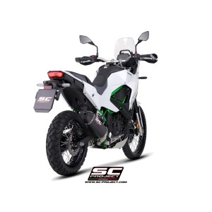 SC Project para KAWASAKI KLE500 (2026) - Escape MX carbono (instalable en dos posiciones*)