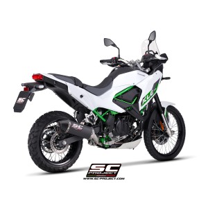 SC Project para KAWASAKI KLE500 (2026) - Escape MX carbono (instalable en dos posiciones*)