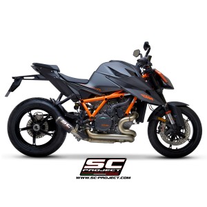 SC Project para KTM 1290 SUPER DUKE R (2020) - Euro 4 - Escape CR-T titanio, con malla antipiedras