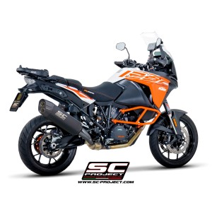 SC Project para KTM 1290 SUPER ADVENTURE (2017 - 2020) - Escape Adventure titanio, negro mate