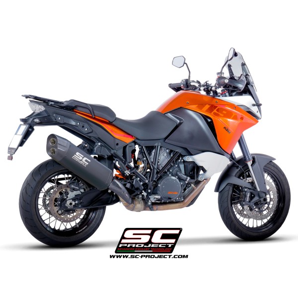 SC Project para KTM 1190 ADVENTURE - Escape Adventure titanio, negro mate