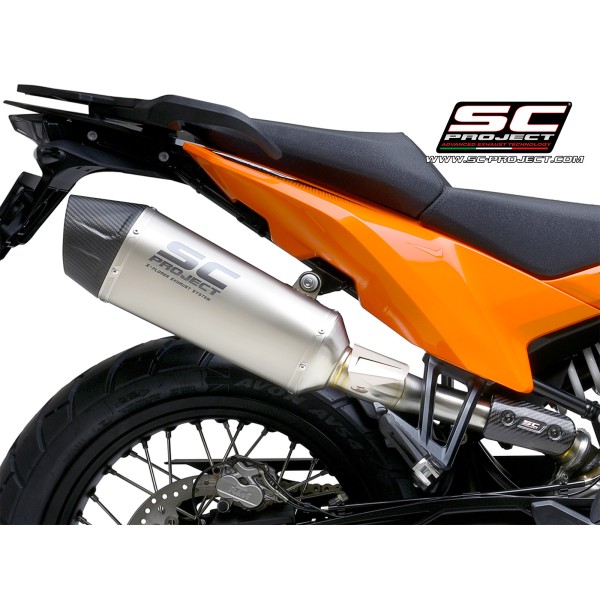 SC Project para KTM 890 SMT (2023 - 2024) - Escape X-Plorer II titanio