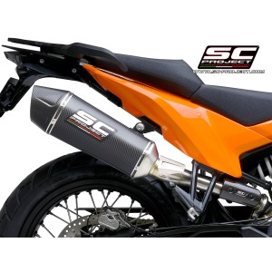 SC Project para KTM 890 ADVENTURE / 890 ADVENTURE A2 (2021-2024) - Escape X-Plorer II carbono