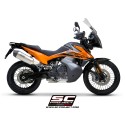 SC Project para KTM 890 ADVENTURE / 890 ADVENTURE A2 (2021-2024) - Escape X-Plorer II titanio
