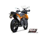 SC Project para KTM 890 ADVENTURE / 890 ADVENTURE A2 (2021-2024) - Escape X-Plorer II titanio