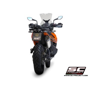 SC Project para KTM 890 ADVENTURE / 890 ADVENTURE A2 (2021-2024) - Escape X-Plorer II titanio