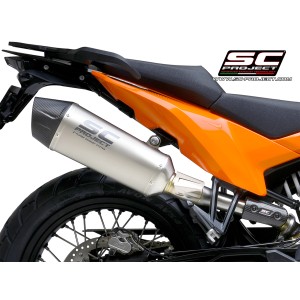 SC Project para KTM 890 ADVENTURE / 890 ADVENTURE A2 (2021-2024) - Escape X-Plorer II titanio
