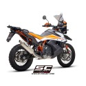 SC Project para KTM 790 ADVENTURE (2019 - 2020) - Línea de escape completa 2-1 titanio, con escape Rally Raid titanio
