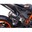 SC Project para KTM 890 DUKE (2020) - Euro 4 - Escape CR-T M2 carbono, con malla antipiedras