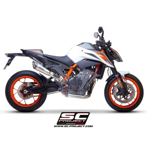 SC Project para KTM 890 DUKE (2020) - Euro 4 - Supresor de catalizador acero inoxidable, compatible gama específica SC-Project y