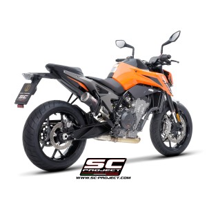 SC Project para KTM 790 DUKE (2023 - 2024) - Escape CR-T M2 carbono, con malla antipiedras