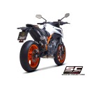 SC Project para KTM 790 DUKE (2018 - 2020) - Escape CR-T M2 carbono, con malla antipiedras