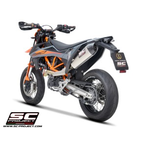 SC Project para KTM 690 SMC R / 690 ENDURO R (2021 - 2024) - Escape X-Plorer II GT titanio
