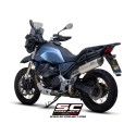 SC Project para MOTO GUZZI V85 TT (2021 - 2023) - Escape Oval titanio